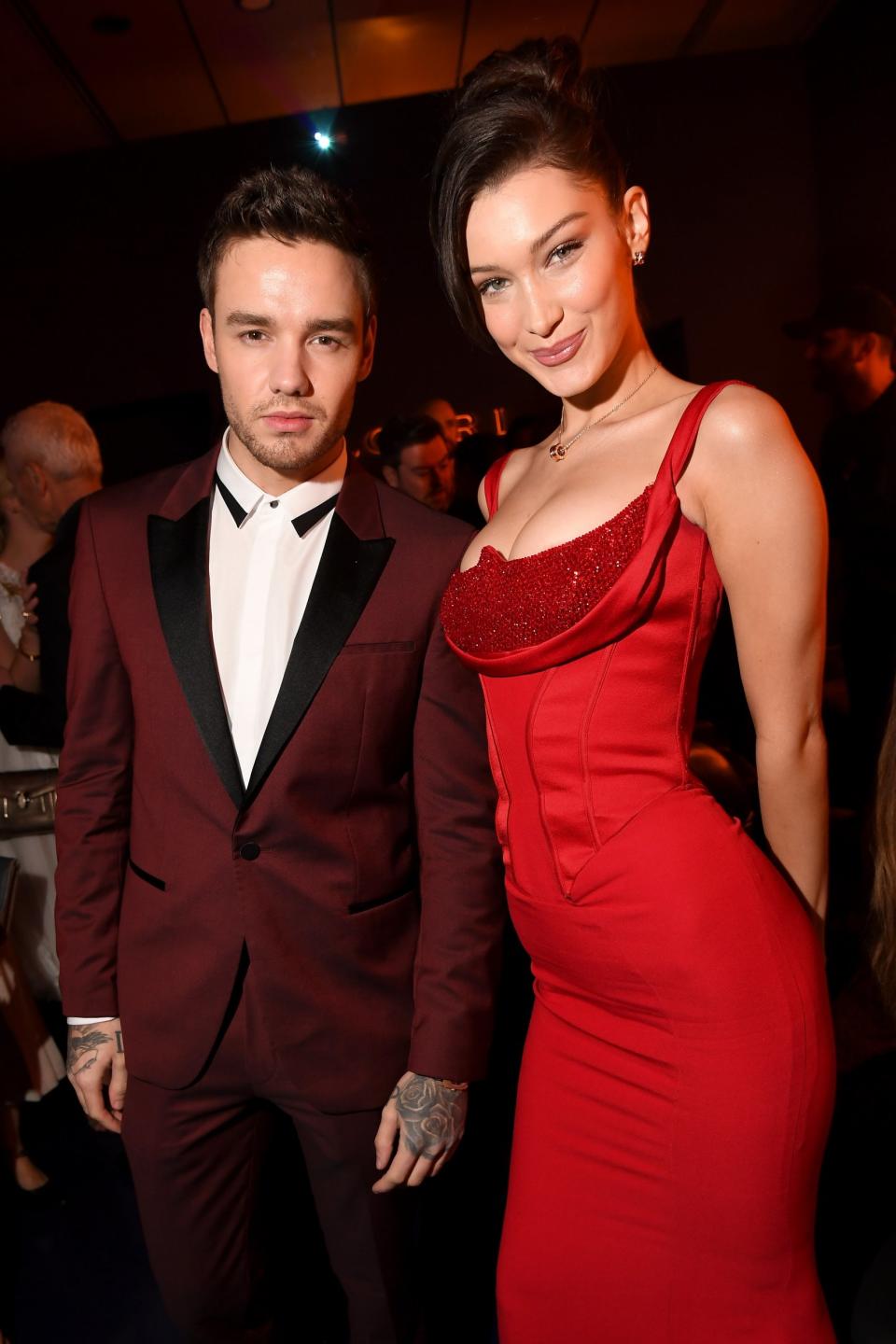 Meet up: Liam Payne and Bella Hadid backstage in Rome (Daniele Venturelli/Getty Images for Bulgari)