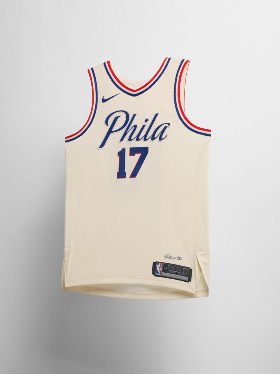 Philadelphia Sixers City uniform. (Nike)