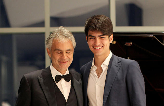 Andrea Bocelli's Son Matteo Speaks Out on Kim and Kourtney
