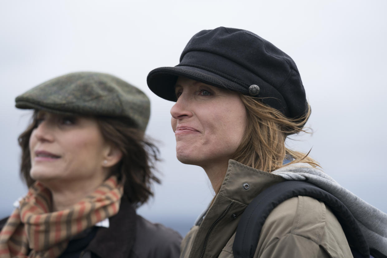 Kristin Scott Thomas and Sharon Horgan in a scene from <i>Military Wives</i>. (Lionsgate)