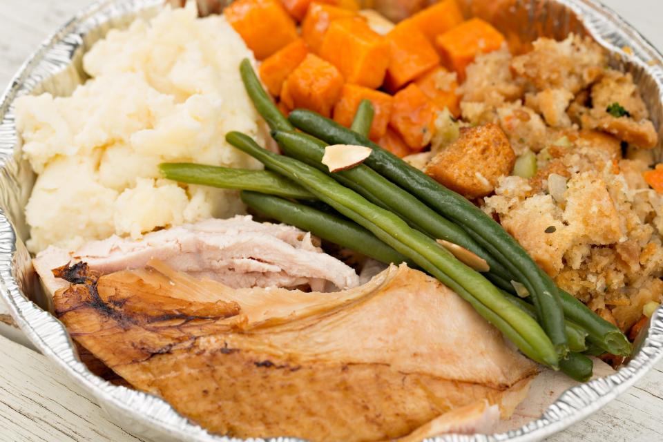 Thanksgiving leftovers should be stored only three or four days in the refrigerator.