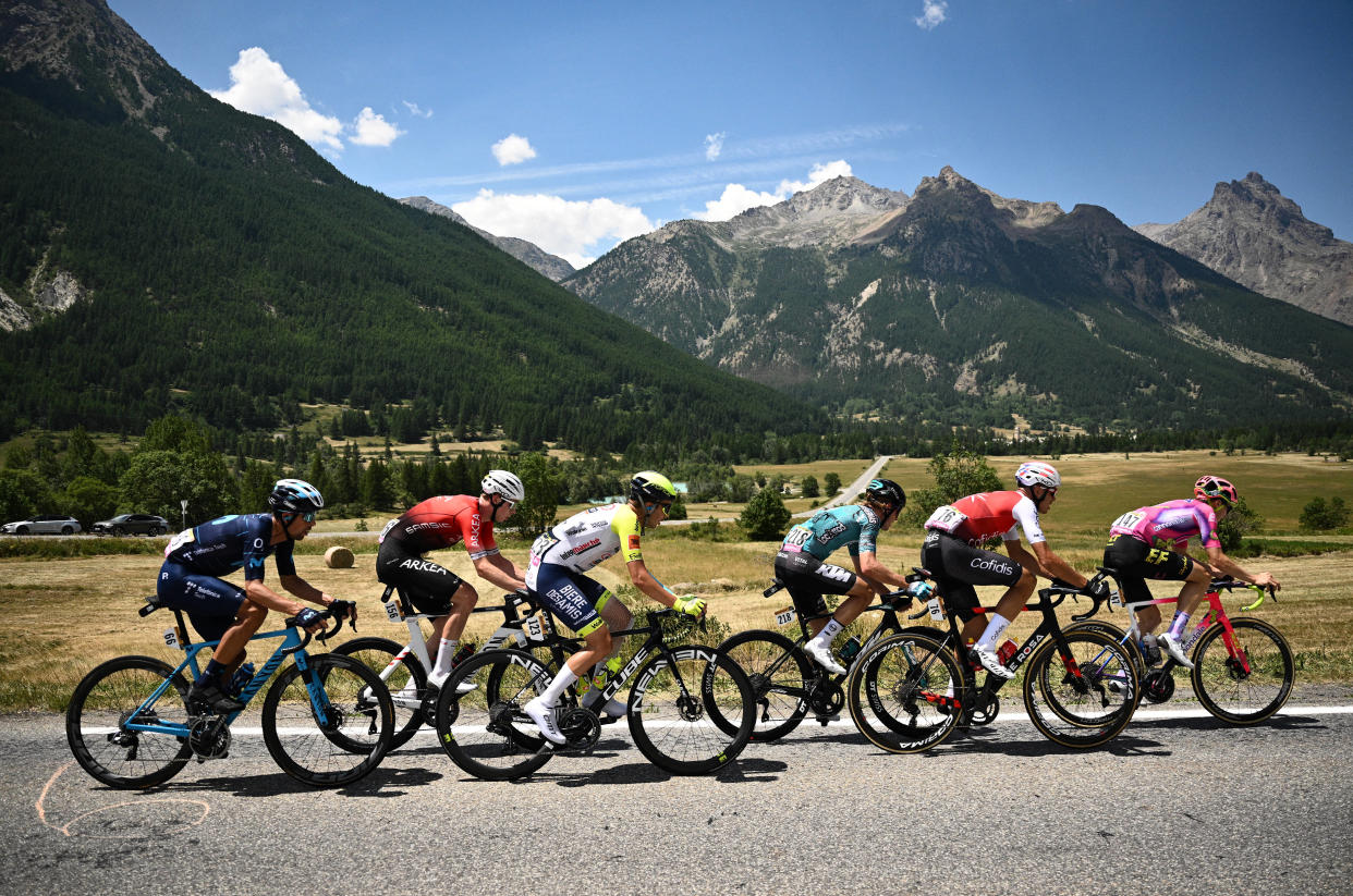 Lors de la 12e étape du 109e Tour de France entre Briançon et L’Alpe-d’Huez, le 14 juillet 2022. 