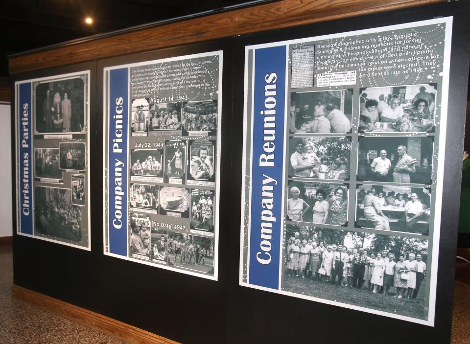 The Wm. McKinley Presidential Library & Museum's newest exhibit, "Snapshots From the Factory Floor," focuses on photos chronicling the Republic Stamping and Enameling in Canton. The exhibit documents the company from 1943 to 1952.