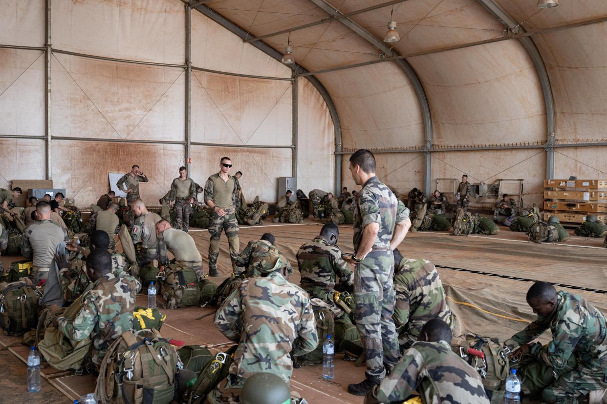 Des soldats français au Niger, en mars 2023.