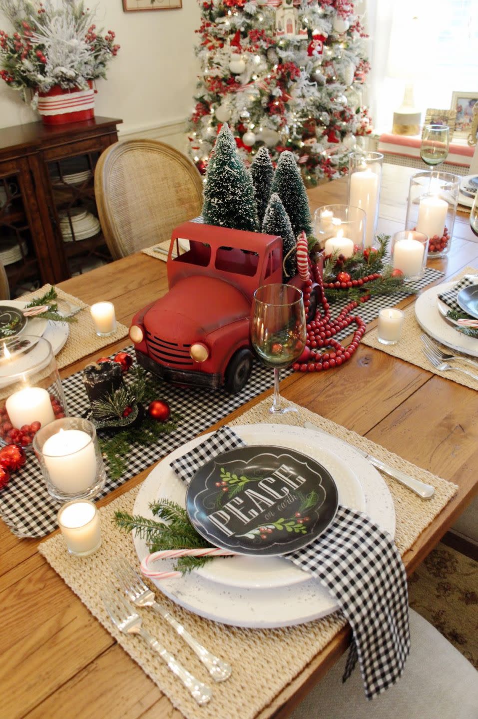 Red Truck Centerpiece