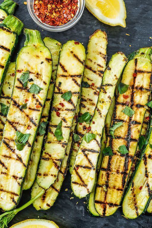 Grilled Courgette