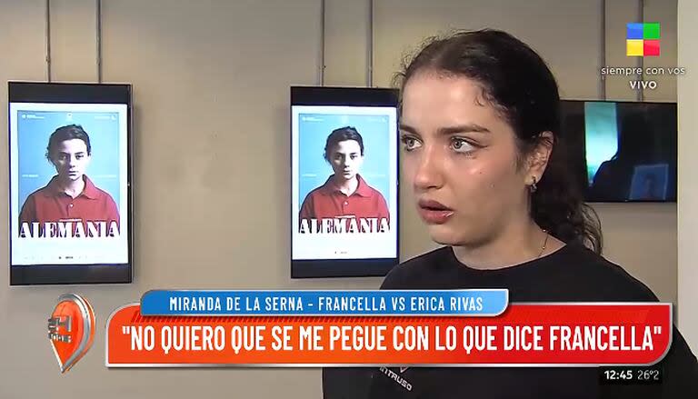 Así está hoy Miranda, la hija de 23 años de Rodrigo de la Serna y Érica Rivas (Foto: Captura de TV / América)