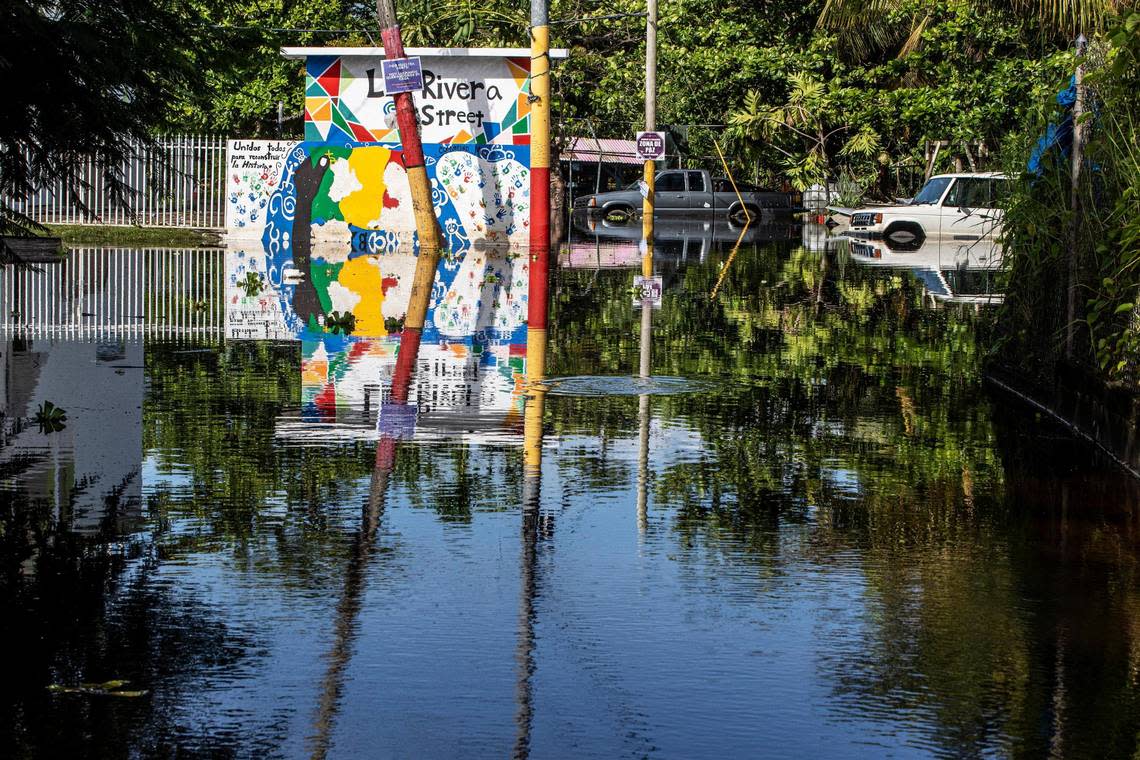 View of “La Rivera Street” flooded caused by Hurricane Fiona’s heavy rain that flooded the Miñi Miñi neighborhood in the town of Loíza on the northeastern coast of Puerto Rico as the hurricane passed by the island on Monday September 18, on Wednesday, September 21, 2022. Pedro Portal/pportal@miamiherald.com