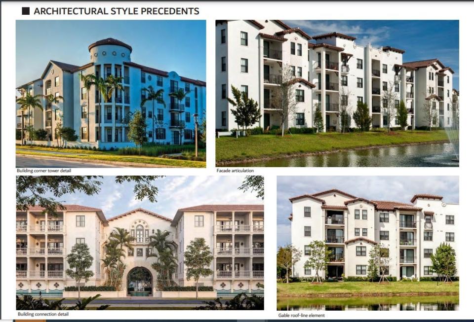 Woodfield Developers presented updated design plans for an Estero multi-use community across from Coconut Point Mall. The Village of Estero's Planning, Design and Review Board will consider a request for a development order at a later date.