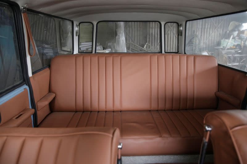 FILE PHOTO: Interior of a 1977 ARO car, belonging to late Romanian Communist leader Nicolae Ceausescu is pictured in Bucharest