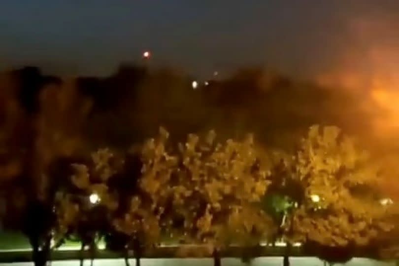 Explosions were seen in Isfahan, Iran, early Friday morning as rumours circulate about whether or not they're part of a revenge strike by Israel after Iran's drone siege last weekend