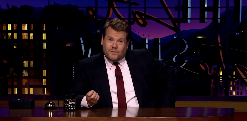 James Corden on his show