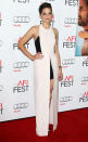 <b>Marion Cotillard </b><br><br>The Dark Knight Rises actress went for a slightly different look than what we’ve come to expect from her at the premiere of Rust and Bone at the AFI Fest in LA this week. The French star opted for a monochrome, halter-neck gown and black Dior criss-cross sandals for the appearance. A chic up-do, smokey eyes and dark nails complete the look.<br><b><br>[Related: <a href="http://uk.lifestyle.yahoo.com/photos/this-week-s-10-best-dressed-celebrities-31-aug-7-sept-slideshow/marion-photo-1347036909.html" data-ylk="slk:Marion Cotillard - This week’s 10 best dressed celebrities 31 Aug-7 Sept;elm:context_link;itc:0;sec:content-canvas;outcm:mb_qualified_link;_E:mb_qualified_link;ct:story;" class="link  yahoo-link">Marion Cotillard - This week’s 10 best dressed celebrities 31 Aug-7 Sept</a>]</b><br><br><i><a href="http://uk.lifestyle.yahoo.com/top-10-best-dressed-celebrities--what%E2%80%99s-your-favourite-look---2-8-nov-.html" data-ylk="slk:Vote for your favourite celebrity outfit;elm:context_link;itc:0;sec:content-canvas;outcm:mb_qualified_link;_E:mb_qualified_link;ct:story;" class="link  yahoo-link">Vote for your favourite celebrity outfit</a> and our fashion experts will show you how to get the look on a budget. What are you waiting for?</i><br><br>All images © Rex