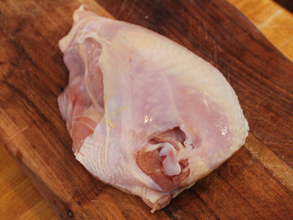 bone in skin on chicken breast