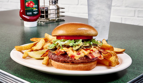 Pimento Cheeseburger and fries