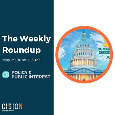 PR Newswire Weekly Policy &amp; Public Interest Press Release Roundup, May 29-June 2, 2023. Photo provided by Policy Pathways, Inc. https://prn.to/45JjXRC