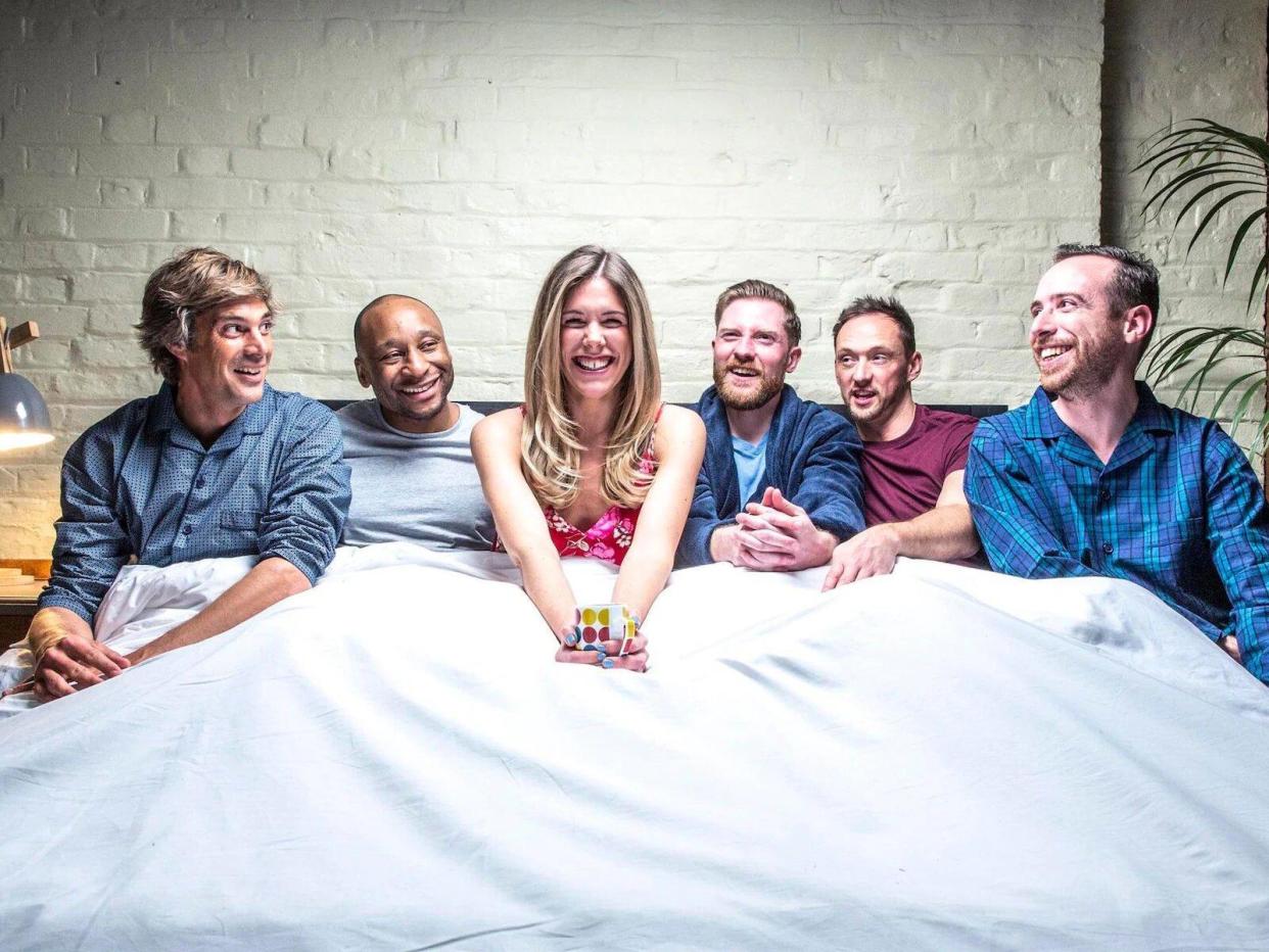 Five men compete for Amy's affections in the first episode of Channel 4's Five Guys a Week: Channel 4