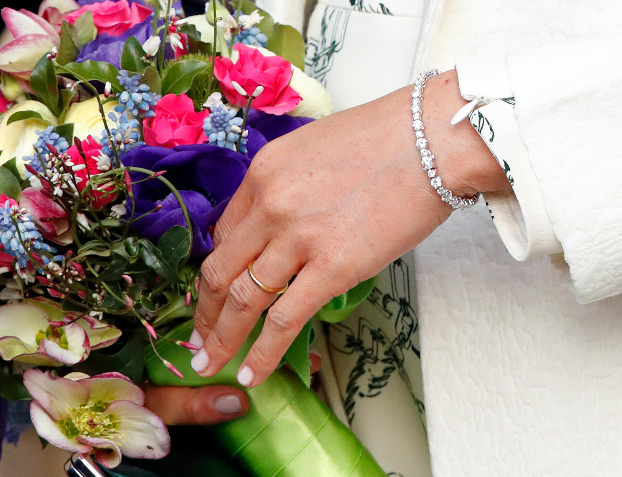 Meghan Markle Diana's diamond tennis bracelet