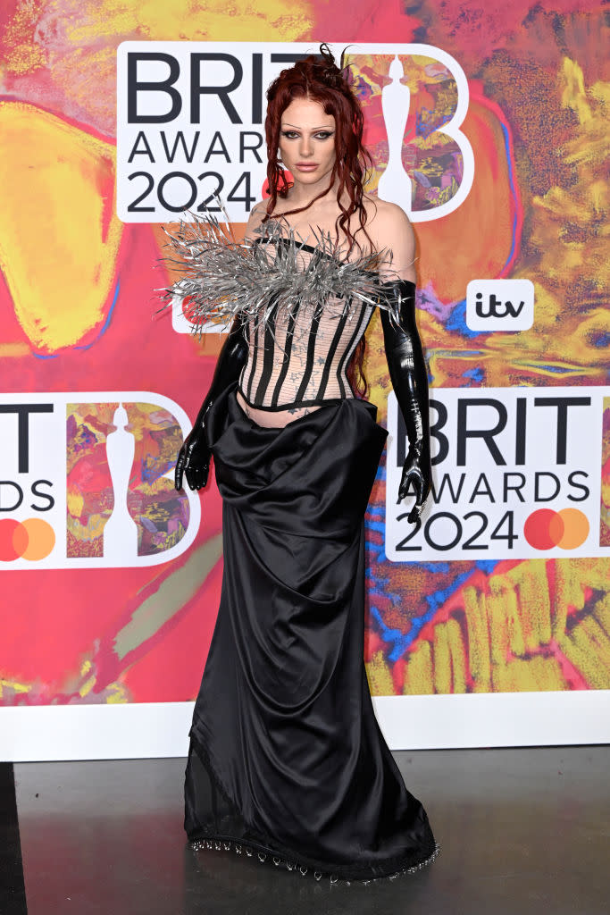 LONDON, ENGLAND - MARCH 02: (EDITORIAL USE ONLY. NO PUBLICATIONS DEVOTED EXCLUSIVELY TO THE ARTIST) Bimini attends the BRIT Awards 2024 at The O2 Arena on March 02, 2024 in London, England. (Photo by Gareth Cattermole/Getty Images)