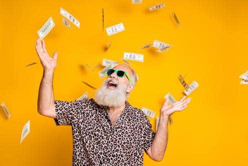 <span class="caption">How much money would you have to win in a lottery to achieve your ideal life?</span> <span class="attribution"><a class="link " href="https://www.shutterstock.com/image-photo/portrait-crazy-funky-funny-oold-bearded-1495944458" rel="nofollow noopener" target="_blank" data-ylk="slk:Roman Samborskyi / Shutterstock;elm:context_link;itc:0;sec:content-canvas">Roman Samborskyi / Shutterstock</a></span>