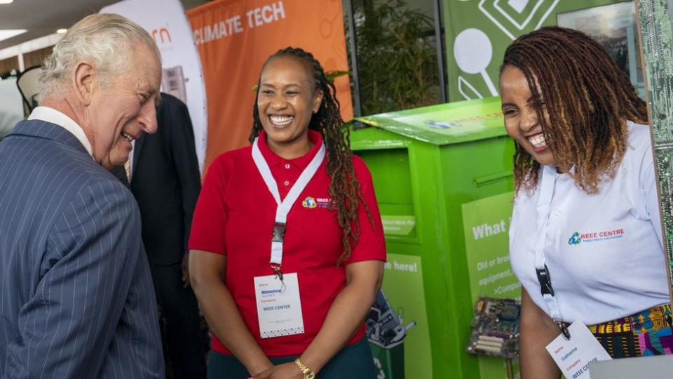 King Charles met young entrepreneurs in Nairobi