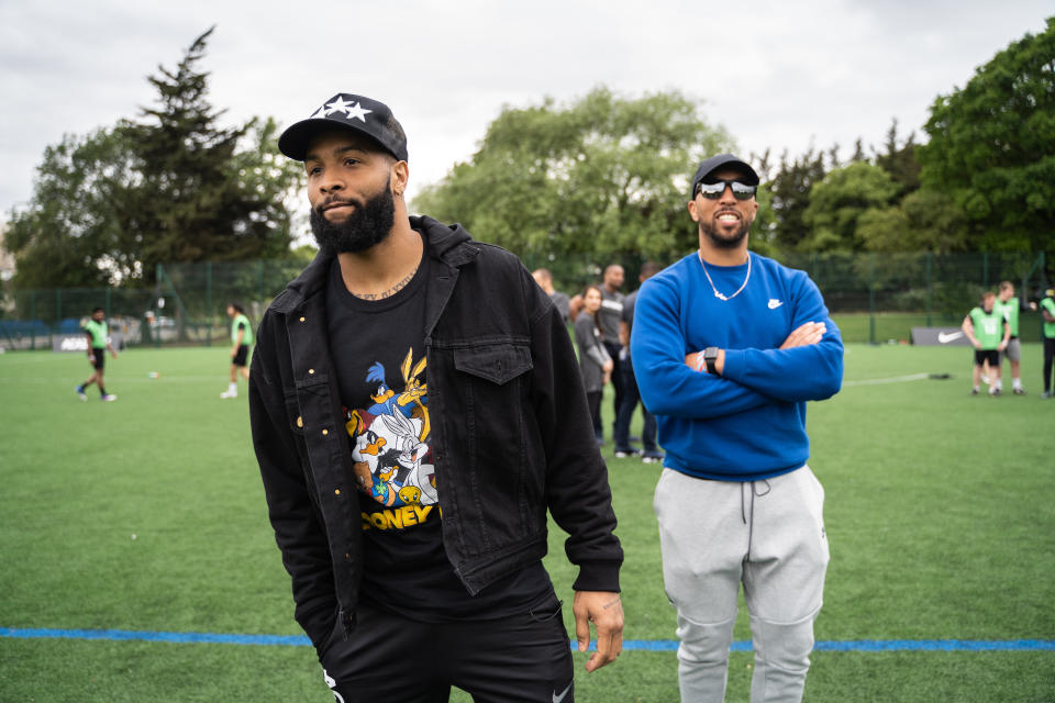 Odell Beckham Jr attending the NFL academy in London (NFL/Romel Birch)