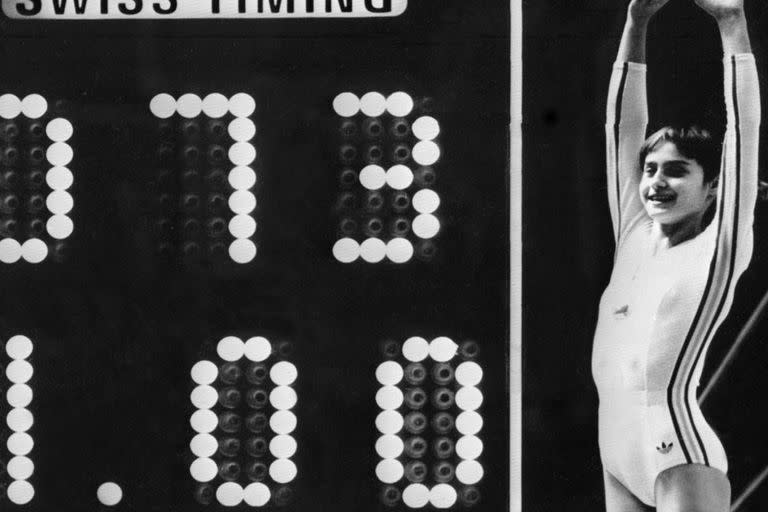 Nadia Comaneci y su 10 perfecto en Montreal 76