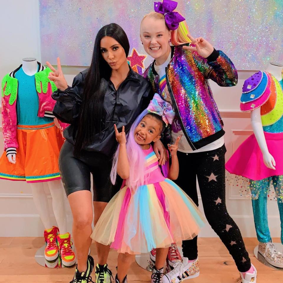 <p>JoJo Siwa was not the most popular person at her 16th birthday because she had superstar spawns North West and Penelope Disick there to help ring in her monumental day! The YouTube star held her big party on Tuesday night at The W Hotel in Hollywood. The event will be part of a Nickelodeon special […]</p> <p>The post <a rel="nofollow noopener" href="https://theblast.com/north-west-penelope-disick-jojo-siwa-sweet-16/" target="_blank" data-ylk="slk:North West & Penelope Disick Ring in JoJo Siwa’s 16th Birthday With a Whole Lotta Sparkles;elm:context_link;itc:0;sec:content-canvas" class="link ">North West & Penelope Disick Ring in JoJo Siwa’s 16th Birthday With a Whole Lotta Sparkles</a> appeared first on <a rel="nofollow noopener" href="https://theblast.com" target="_blank" data-ylk="slk:The Blast;elm:context_link;itc:0;sec:content-canvas" class="link ">The Blast</a>.</p>