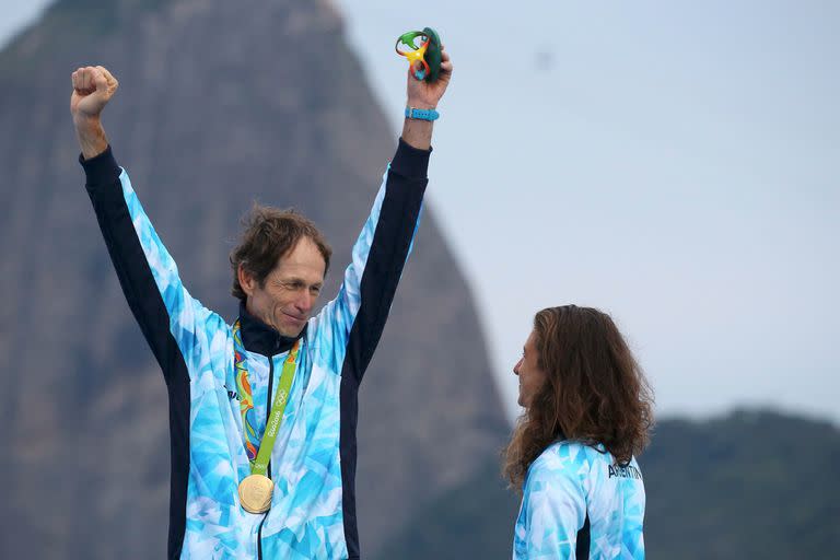 Santiago Lange ganó la medalla de oro en nacra 17 en Río 2016 junto a Cecilia Carranza