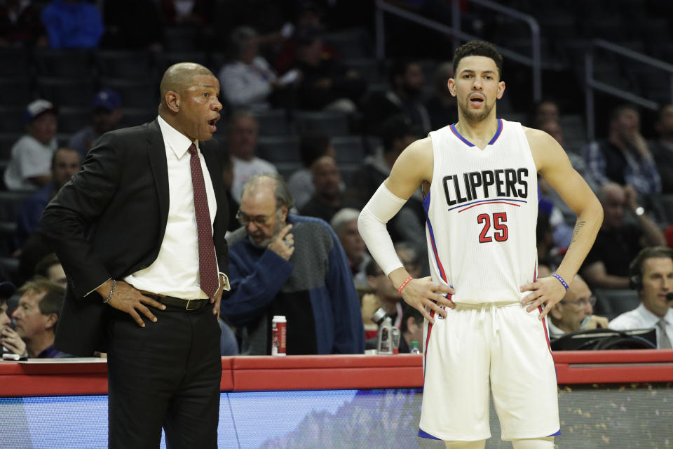 Doc Rivers coaching his son, Austin, was bound to be a difficult situation. (AP)
