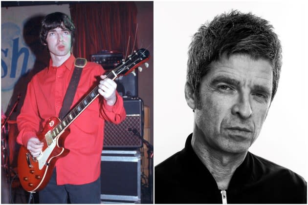Noel-Gallagher-Oasis-Gibson-TV - Credit: Ian Dickson Getty Images; David J. Hogan/Getty Images