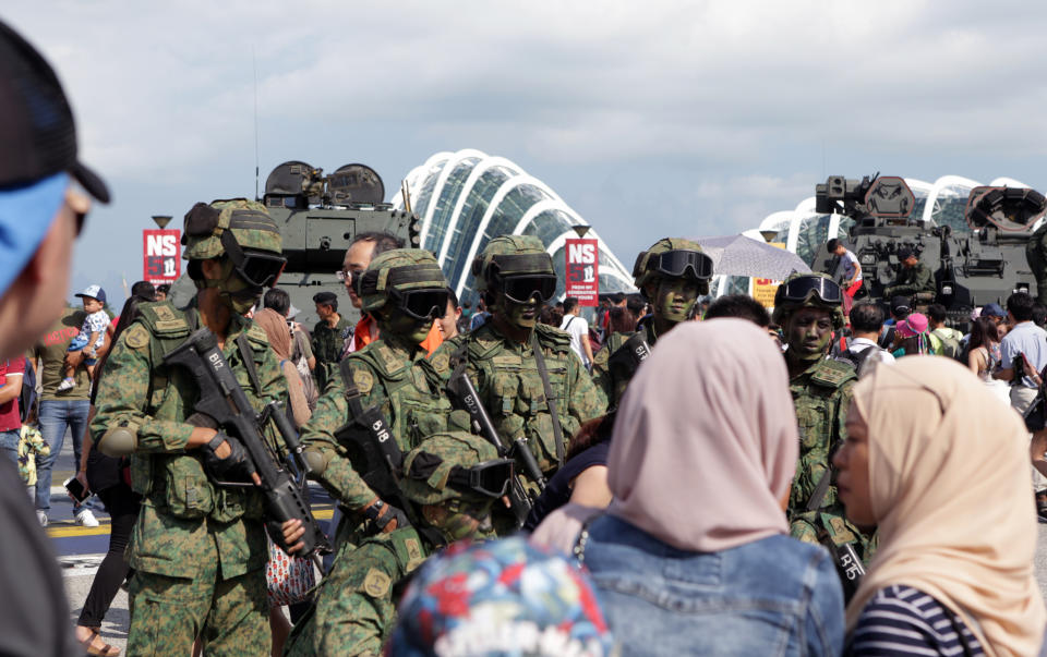 Singapore Armed Forces (SAF) National Servicemen, soldiers (Yahoo News Singapore file photo)