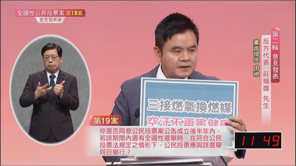 「公投綁大選」正面交鋒　莊瑞雄痛對手「提籃假燒金」