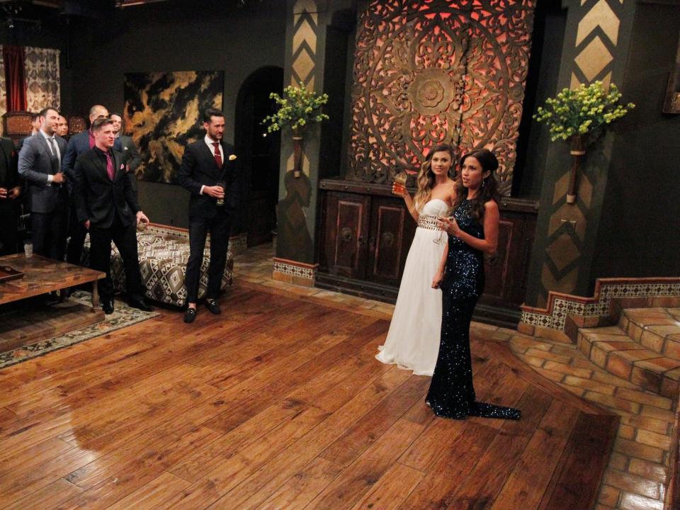 Britt Nilsson and Kaitlyn Bristowe on night one of season 11 of "The Bachelorette."