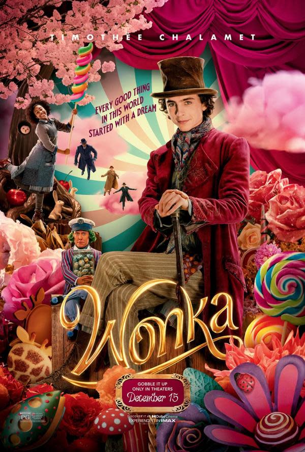 Timothée Chalamet como Willy Wonka