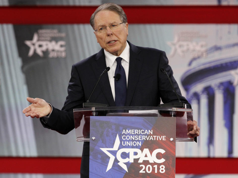 NRA chief says gun control advocates 'hate freedom' but fails to address child survivors of Florida shooting