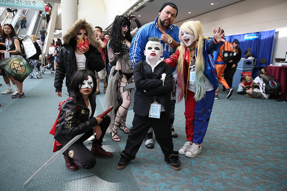 <p>Pint-sized Suicide Squaddies. <i>(Photo Phillip Faraone/Getty Images)</i></p>