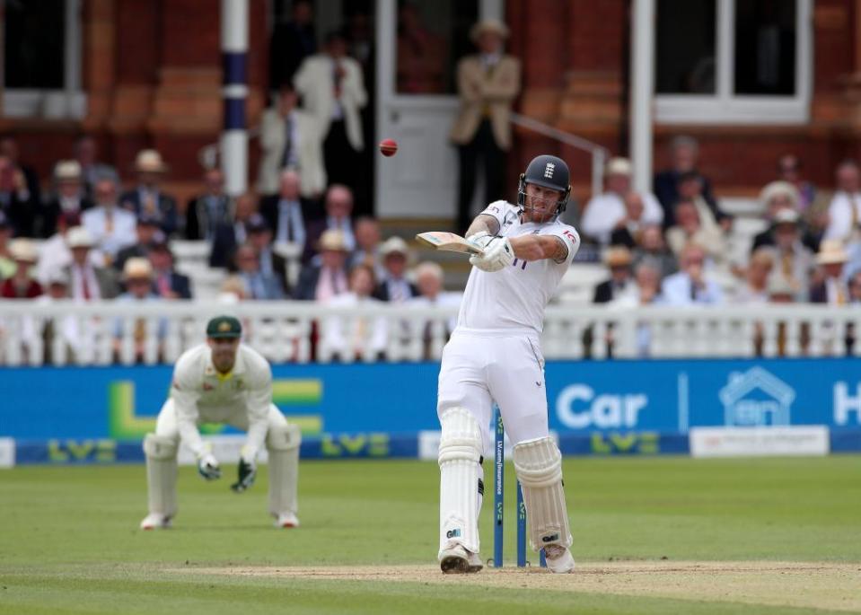 Ben Stokes on his way to a spectacular 155 at Lord’s.
