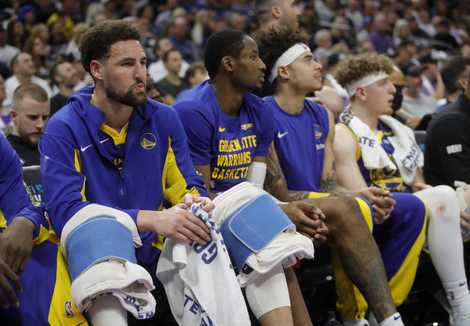 Klay Thompson會續留勇士嗎？(Jane Tyska/Digital First Media/East Bay Times via Getty Images)