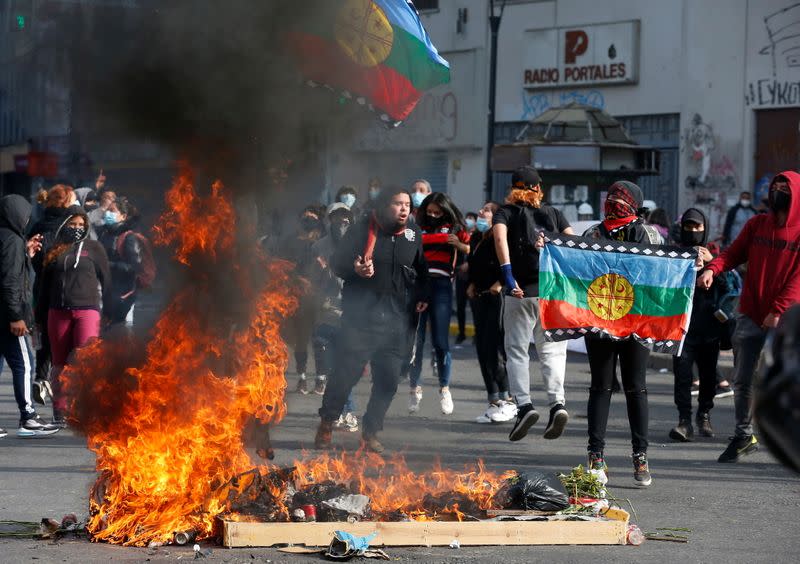 Ahead of the one-year anniversary of the protests and riots that rocked Chile in 2019, in Valparaiso