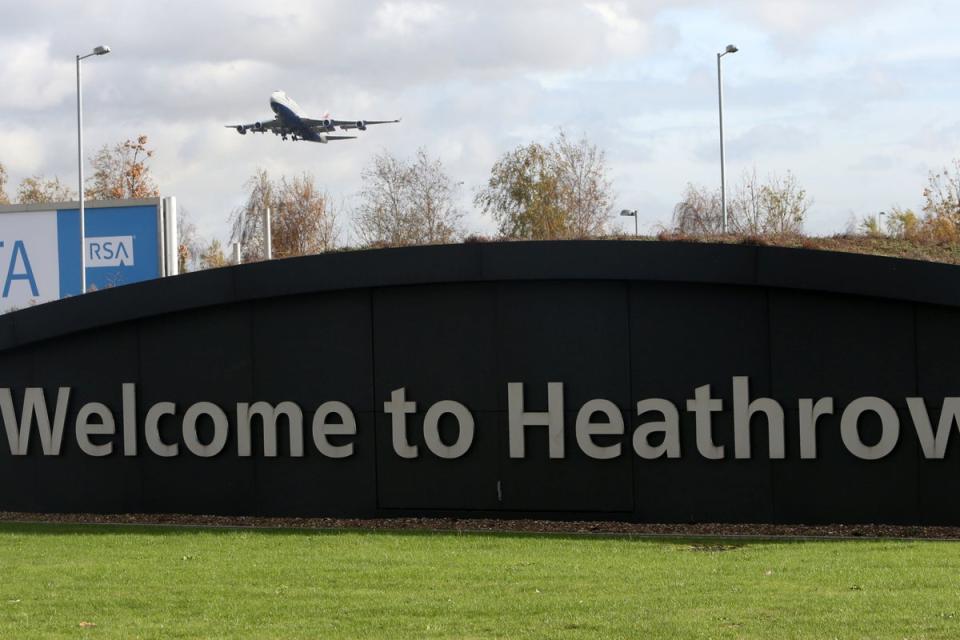 A 10% stake in Heathrow Airport is to be sold to Saudi Arabia’s Public Investment Fund (Steve Parsons/PA) (PA Wire)