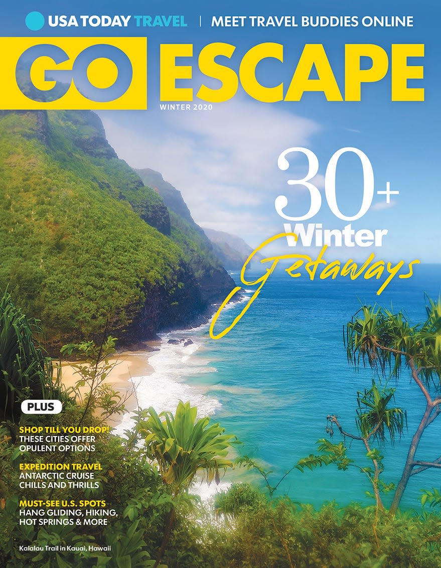 Studio Gannett's "Go Escape" Winter 2020 magazine