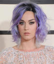 <p>Perry is a hair chameleon, and this soft pastel play on purple was one her best hair looks ever. (Photo: Getty Images) </p>