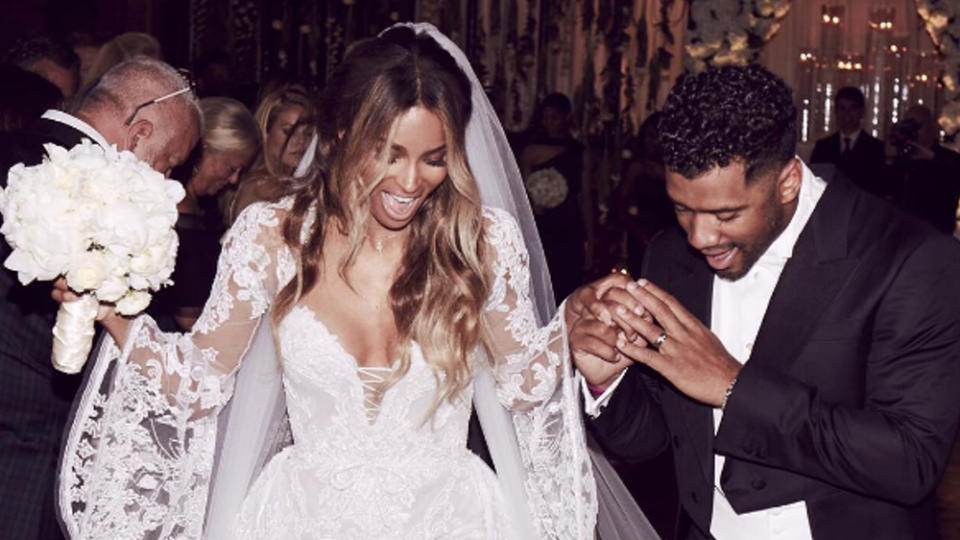 R&B-Sängerin Ciara hat Football-Spieler Russell Wilson geheiratet