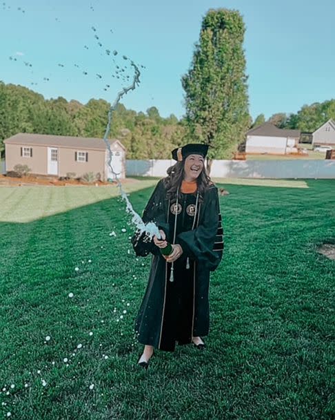 PHOTO: Abby Bailiff, of North Carolina, gave birth and graduated with a doctorate in nursing all within the span of 24 hours. (Courtesy of Abby Bailiff)