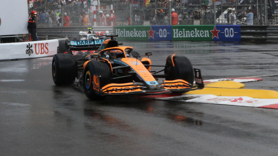 Daniel Ricciardo's crash in practice for the Monaco Grand Prix drew criticism from McLaren boss Zak Brown and ruined the Aussie's weekend. (Photo by Arthur Thill ATPImages/Getty Images)