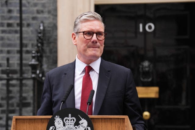 Sir Keir Starmer addresses the media outside 10 Downing Street