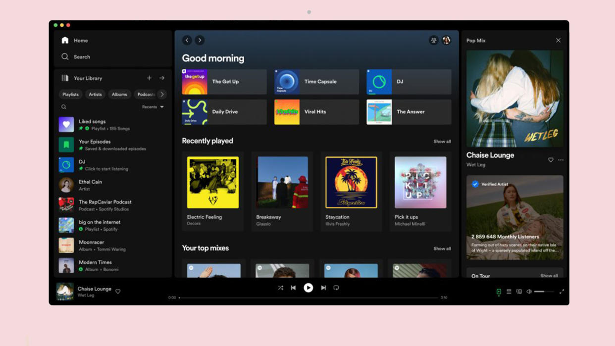  Spotify desktop app redesign 