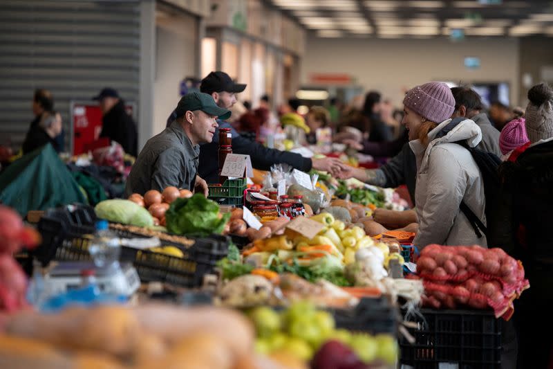 FILE PHOTO: Food inflation in Hungary