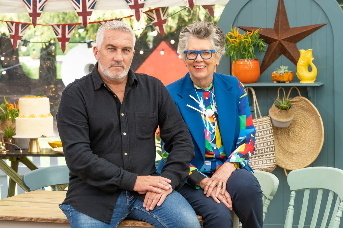 Channel 4 hits include Paul and Pru from the Great British Bake-Off (Channel 4/Love Productions)